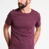 Pier One T-Shirt Basic - Bordeaux Melange -Modekleidung f8786116f078433ead2135d29ff876ec