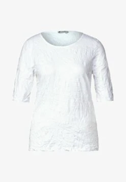 STREET ONE CRASH OPTIK - T-Shirt Basic - Weiß -Modekleidung fa753e28101a427e8e154a90a54adfdf